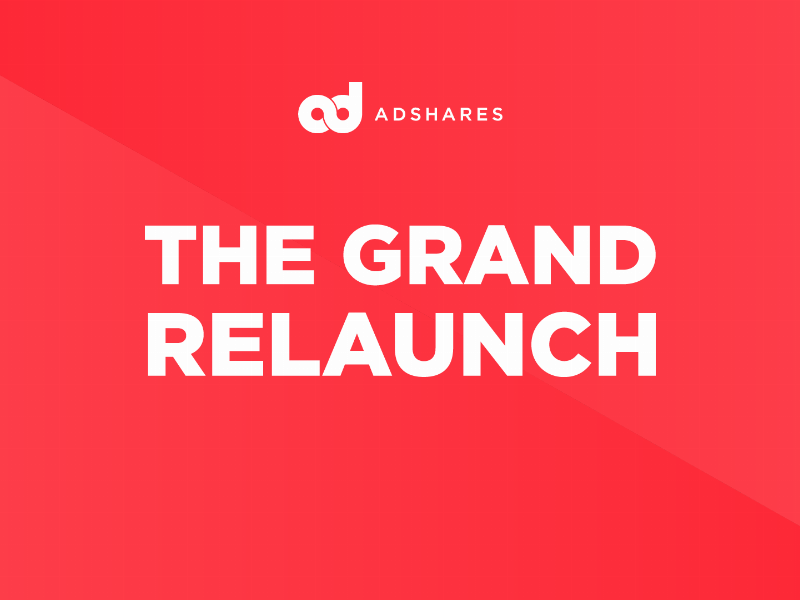 ADSHARES - The Grand Relaunch. The Metaverse advertising standard gets a new look